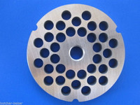 #32 x 3/8" (10mm) STAINLESS Meat Grinder Plate Disc for Hobart 4332 4532 LEM etc Replacement Part 00-108583-00002
