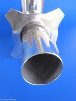 #22 x 2" Electric Meat Grinder Freezer Bag Stuffing Tube & Burger size disc