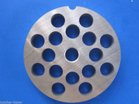 #22 x 1/2" holes STAINLESS Meat Food Grinder Plate Disc Hobart TorRey LEM etc replaces Hobart 00-016434-00002