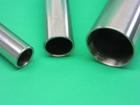  VARIETY SET of THREE Stainless Steel tubes for sausage stuffer.  2" base diameter