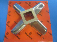  #42 x 1/4" (6mm) BURGER GRIND MEAT w/HUB Meat Grinder Plate AND HEAVY DUTY KNIFE