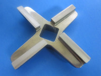  #42 x 1/4" (6mm) BURGER GRIND MEAT w/HUB Meat Grinder Plate AND HEAVY DUTY KNIFE