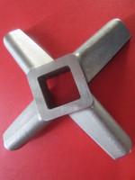  #42 x 1/4" (6mm) BURGER GRIND MEAT w/HUB Meat Grinder Plate AND HEAVY DUTY KNIFE