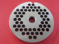 #22 x 1/4" (6 mm) BURGER GRIND holes PLATE AND KNIFE for meat grinder.  MADE IN ITALY