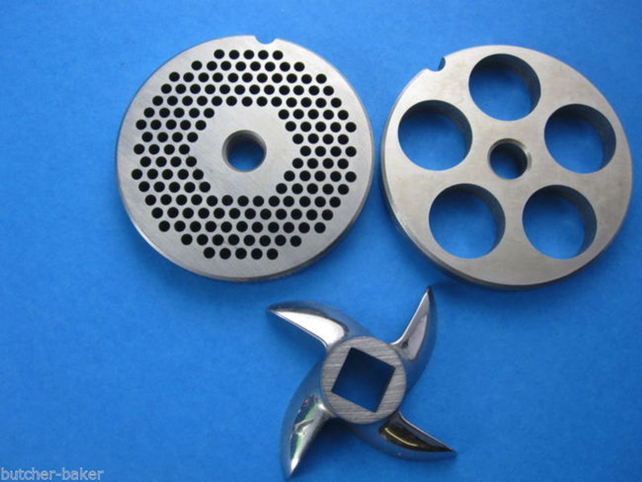 22 X 1/8" Meat Grinder Plate & KnifeSTAINLESS Fits Hobart Tor-Rey LEM & More