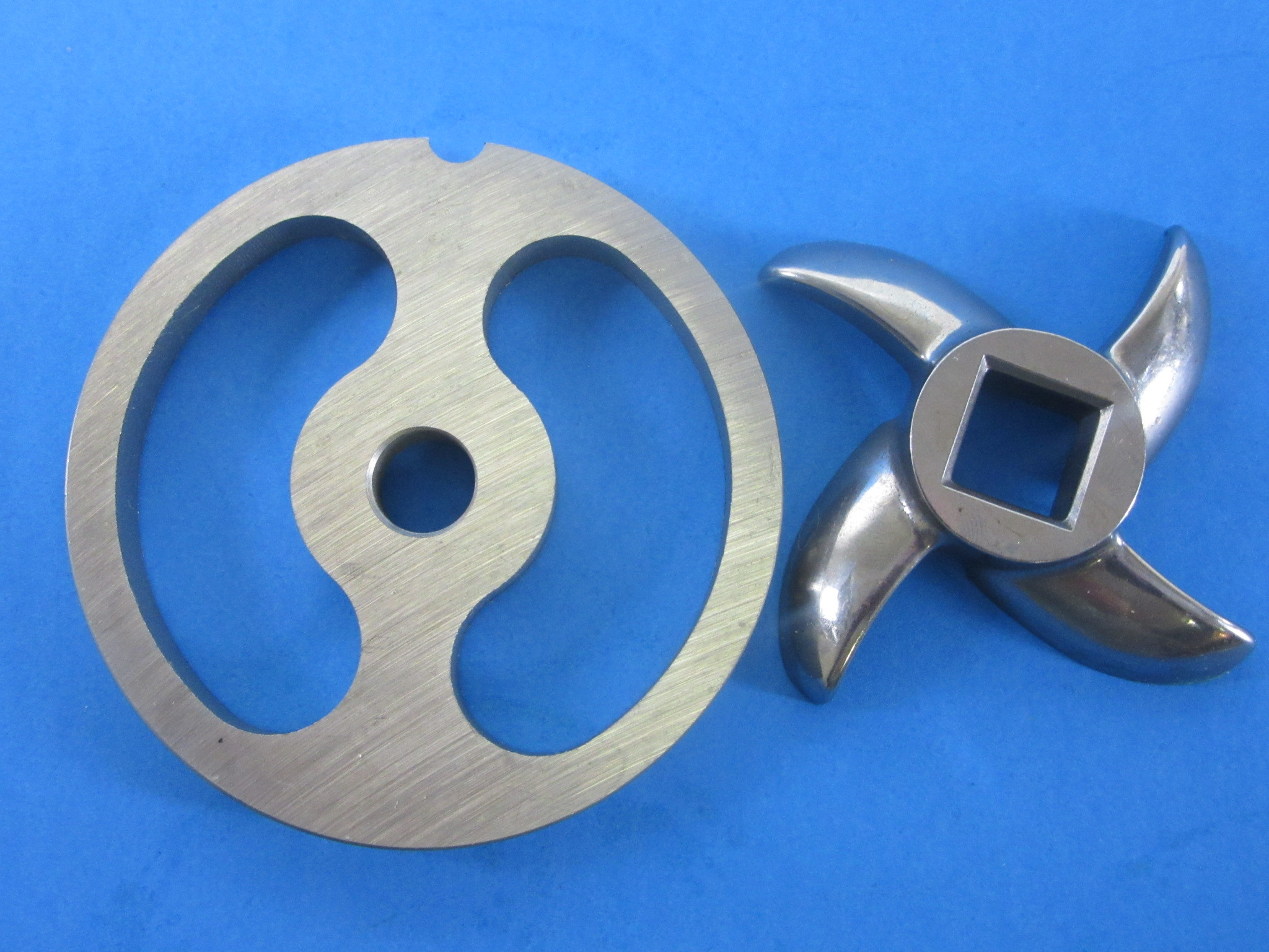 22 Stainless Meat Grinder Sausage Stuffing Stuffer Kidney Plate