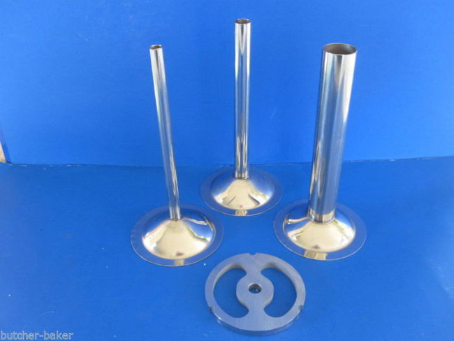 32 Sausage Stuffer Meat Grinder Tube + Kidney Plate for Hobart LEM & others Smokehouse Chef