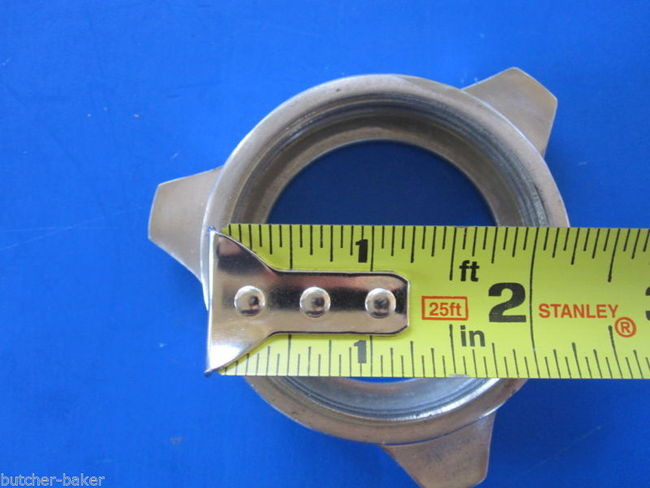 Replacement ring for manual sausage stuffer. Fits many sizes