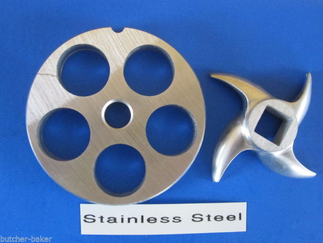 22 Meat Grinder Plate with 1/8'' Holes - MBC USA