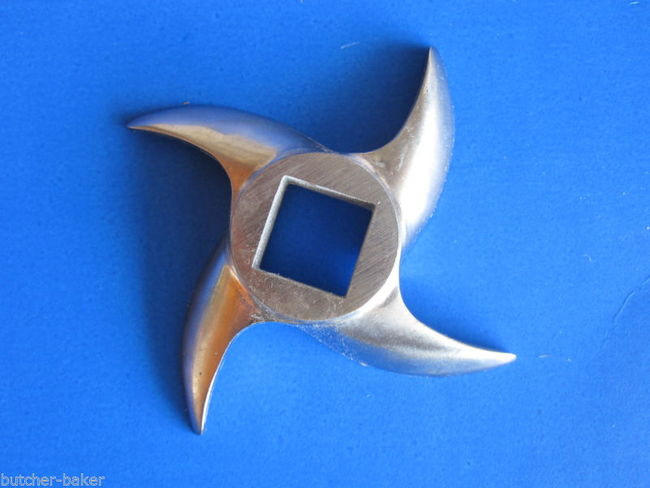 *TWO* 12 Meat Grinder Knife Blade Cutter for Hobart MTN Cabela LEM etc