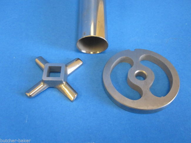 Size #12 Kidney Sausage Stuffing Plate For Meat Grinder - 2.75" Stainless Steel, Fits Most Grinders