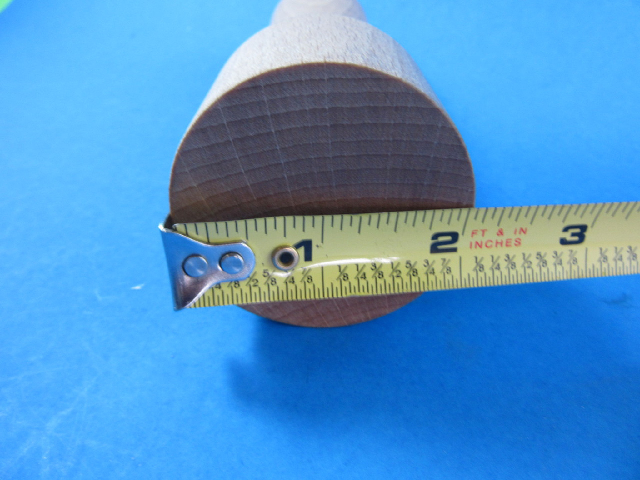 Large base Wood Meat Grinder Stomper Pusher Smokehouse Chef