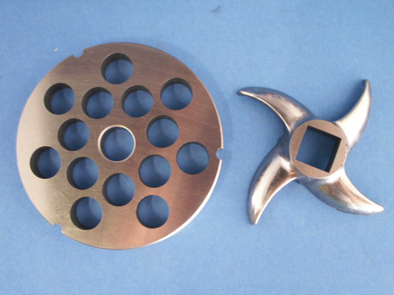 Size 42 x 3/4 " AND KNIFE Meat Grinder Disc Plate for Cabelas, Hobart