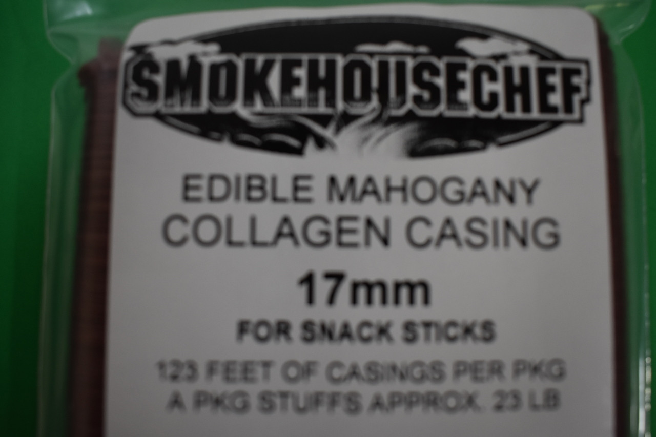 17 mm SLIM Collagen Snack Stick CASINGS for 90 lbs of Edible Slim Jims