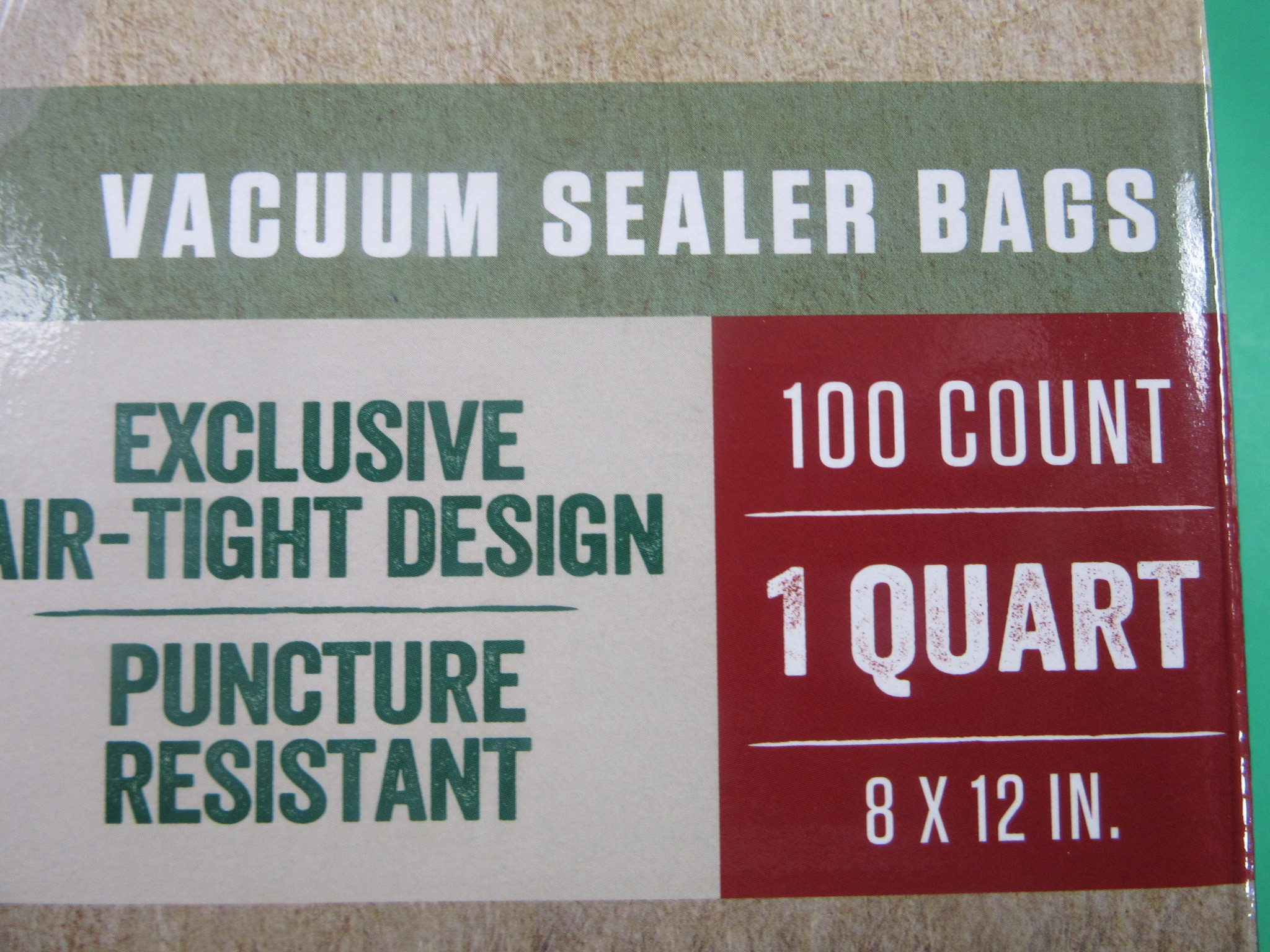 100 ct LEM Vacuum seal bags. 8 x 12" size. Quart Size. FREE SHIPPING