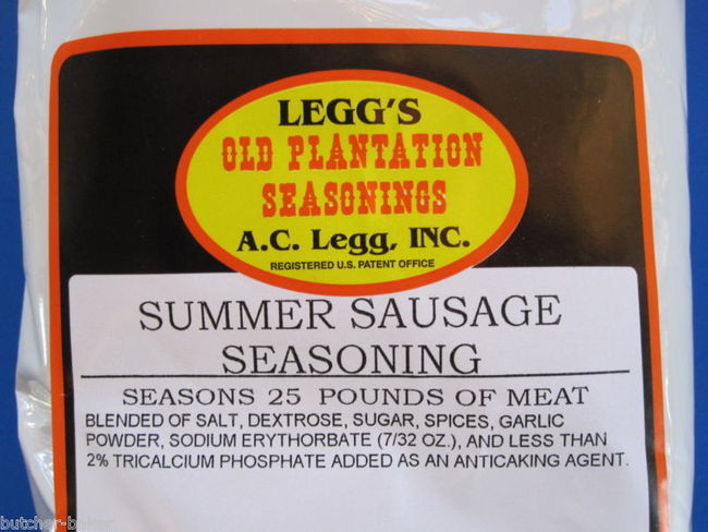AC LEGG's Sausage & Jerky Seasonings Summer Sausage Page 1