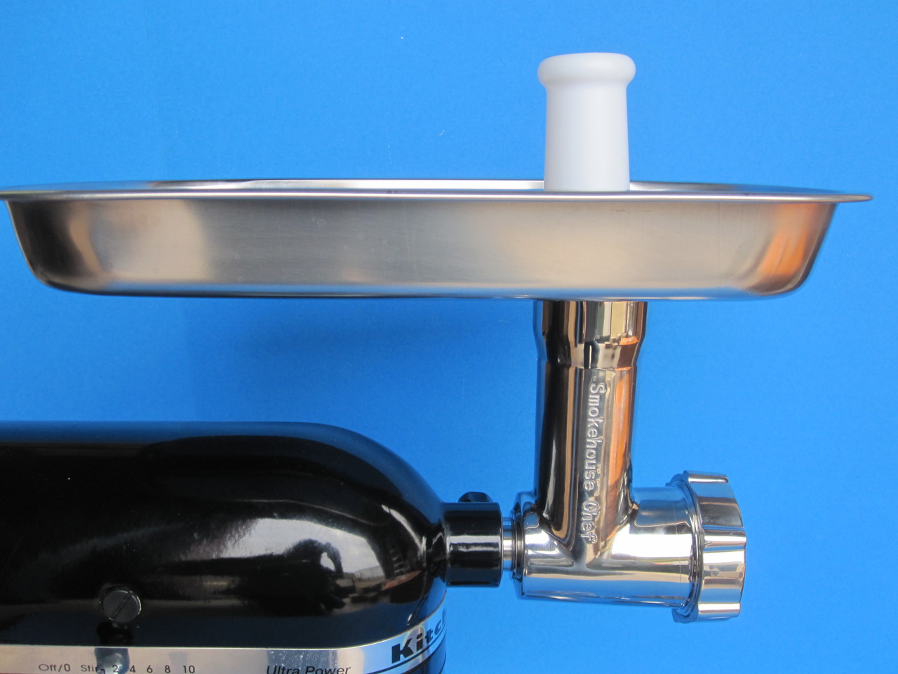 Stainless Steel Meat Grinder attachment for Kitchenaid. Heavy duty Culinary  school version - Smokehouse Chef