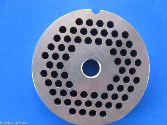12 x 1/4 holes STAINLESS Meat Food Grinder Mincer Chopper plate disc  screen Hobart 00-016425-00002 - Smokehouse Chef