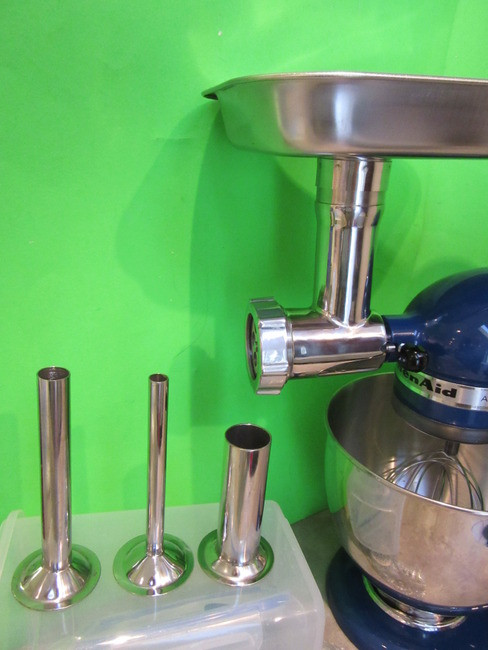 viking food grinder and stuffer stand mixer attachments from