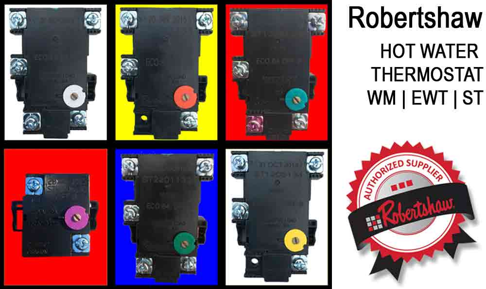 Robertshaw Hot Water Thermostats WM EWT and ST Wiring and