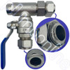 AVG Pressure Reduction Valve Boundary with Isolation Ball Valve  20mm 500KPA - Connected
