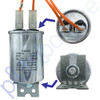 Brivis Buffalo 52 Electronic Gas Ducted Heater Blower Fan Motor Plate & Capacitor 250 Watt PN. 80012339 - Capacitor