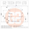 G2 TECH 400LT Hot Water Storage Tank Duplex Stainless Steel Commercial Grade - Side Elevation