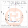 G2 TECH 5000LT Hot Water Storage Tank Duplex Stainless Steel Commercial Grade - Side Elevation