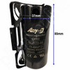 Motor Start Capacitor 72–88 µF 250VAC with End Cap, Mounting Bracket & Discharge Resistor - Face