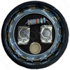 Motor Start Capacitor 72–88 µF 250VAC with End Cap, Mounting Bracket & Discharge Resistor - Top