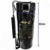 Motor Start Capacitor 160–200 µF 250VAC with End Cap, Mounting Bracket & Discharge Resistor - Face