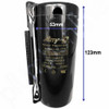 Motor Start Capacitor 145–174 µF 330VAC with End Cap, Mounting Bracket & Discharge Resistor - Face