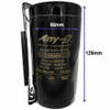 Motor Start Capacitor 250–315 µF 330VAC with End Cap, Mounting Bracket & Discharge Resistor - Face