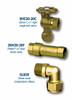 AVG Meter Connection Kit (dual check valve, R/A ball valve and elbow)