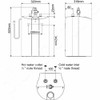 Plug In 15Lt Electric Hot Water System Stiebel Eltron SHC15AU - Dimensions