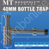 Sink Waste Bottle Trap Chrome 40mm - Dimensions