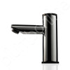 Sensor Tap by Autoflo Basin Pillar Touch Tap Black & Chrome 9V Mains Power - side