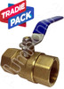 Ball Valve DR Brass | 20mm | FxF | Full Bore | Watermarked | Tradie Pack | 6 Qty - Single