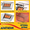 Gas Heater Wall Mount Manual Ignition AIRA Super Ray Infrared 6 Tile | 14kW | LP - Optional Extras