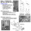 Braemar WF30 & WF40 Gas Ducted Heater Power Flue Wall Furnace Universal Kit PN. 077956 - Diagrams