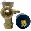 DAB Pressure Pump Bronze 5 Way Connector Tee & 6 Bar Pressure Liquid Filled Gauge Kit - Back