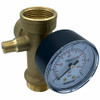 DAB Pressure Pump Bronze 5 Way Connector Tee & 6 Bar Pressure Liquid Filled Gauge Kit