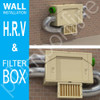 AussiVent Ventilation System Fresh Filtered Air with Heating and Cooling Air to Air Recovery Model AV80 - Wall Install