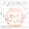 G2 TECH 1500LT Hot Water Storage Tank Duplex Stainless Steel Commercial Grade - Side Elevation
