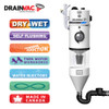 DrainVac Commercial Central Ducted Wet & Dry Vacuum Cleaner System Kudos Twin Motor Self Flushing CVS Model KCM2 - Features