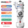 DrainVac Commercial Central Ducted Wet & Dry Vacuum Cleaner System Kudos Single Motor Self Flushing CVS Model KCMS - System