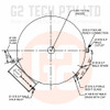 G2 TECH DHRF 650Lt Dairy Hot Water Heater Duplex Stainless Steel Rapid Flow Electric 3 x 3kW Elements 1 x 3.6kW Booster - Plan