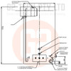 G2 TECH DHRF 650Lt Dairy Hot Water Heater Duplex Stainless Steel Rapid Flow Electric 3 x 3kW Elements 1 x 3.6kW Booster - Side Elevation