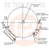 G2 TECH DHRF 650Lt Dairy Hot Water Heater Duplex Stainless Steel Rapid Flow Electric 3 x 3.6kW Elements 1 x 3.6kW Booster - Plan