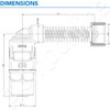 Freeze Protection Valve for Solar Hot Systems RBM Frost Protection Valve 15mm - Dimensions